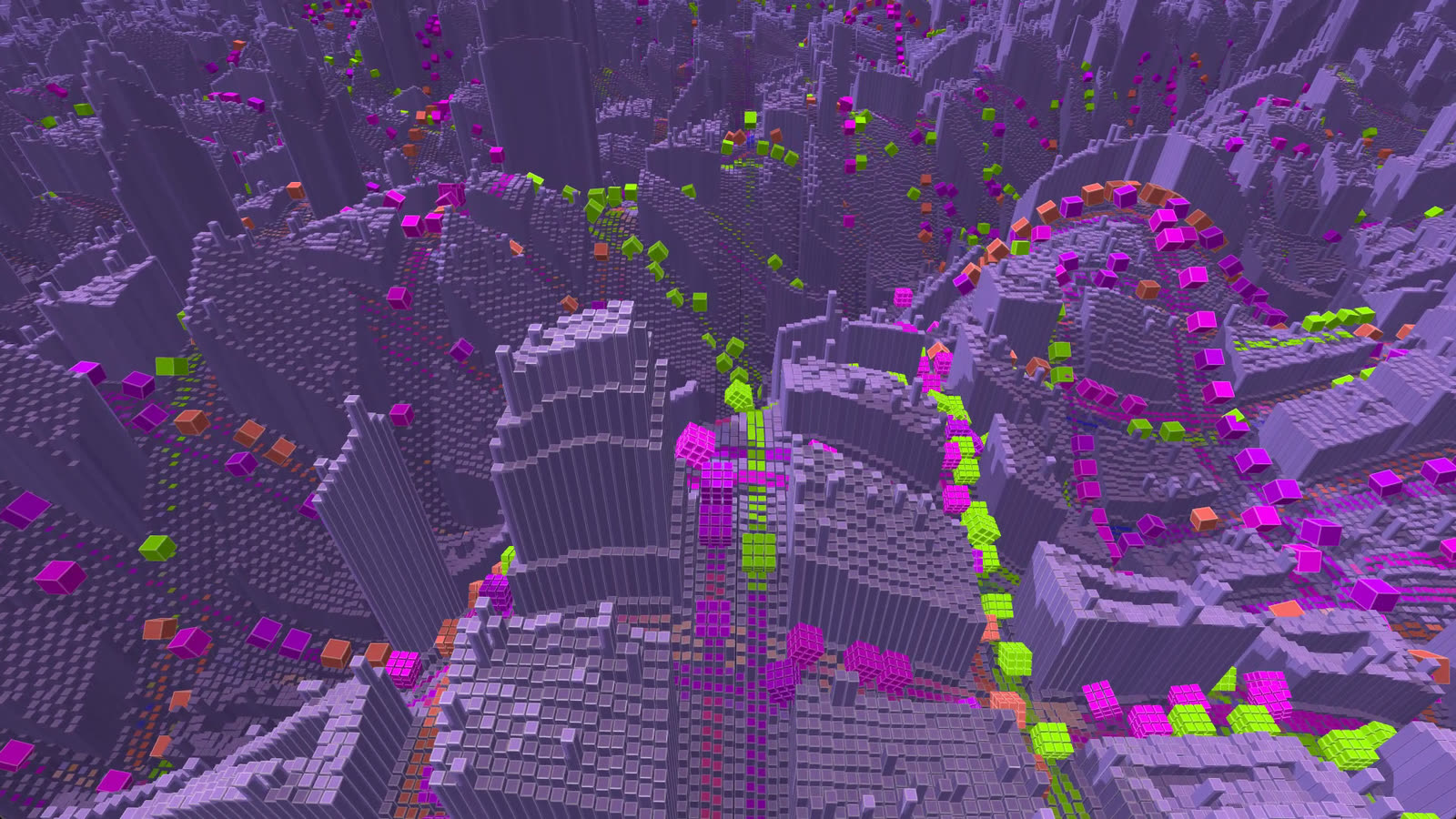 Minimal Scape – Hügel by Tobias Post – City on hills