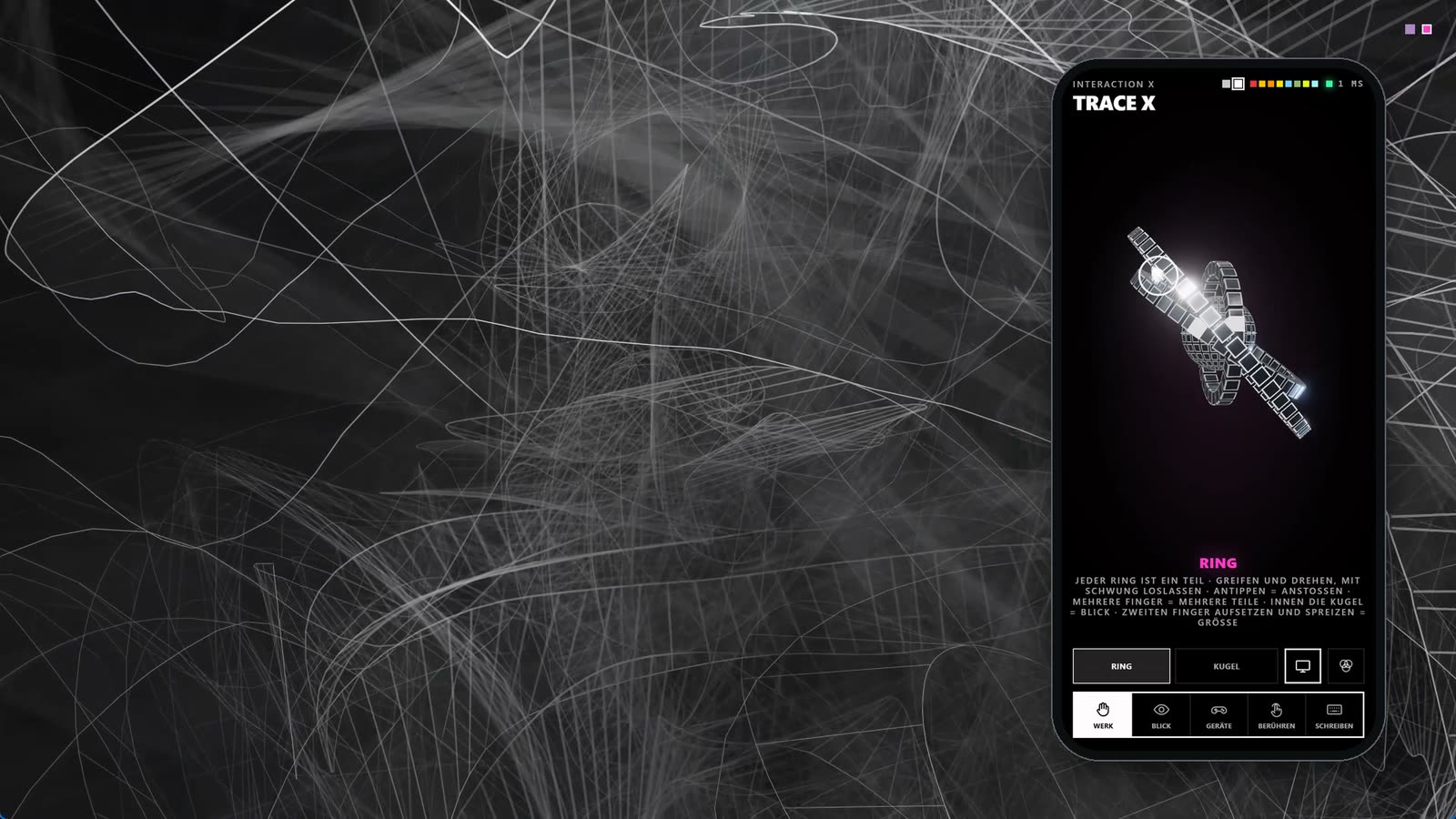 Sculpt Trace – Würfelringe by Tobias Post – Lines, skins and shadows – in your hand too