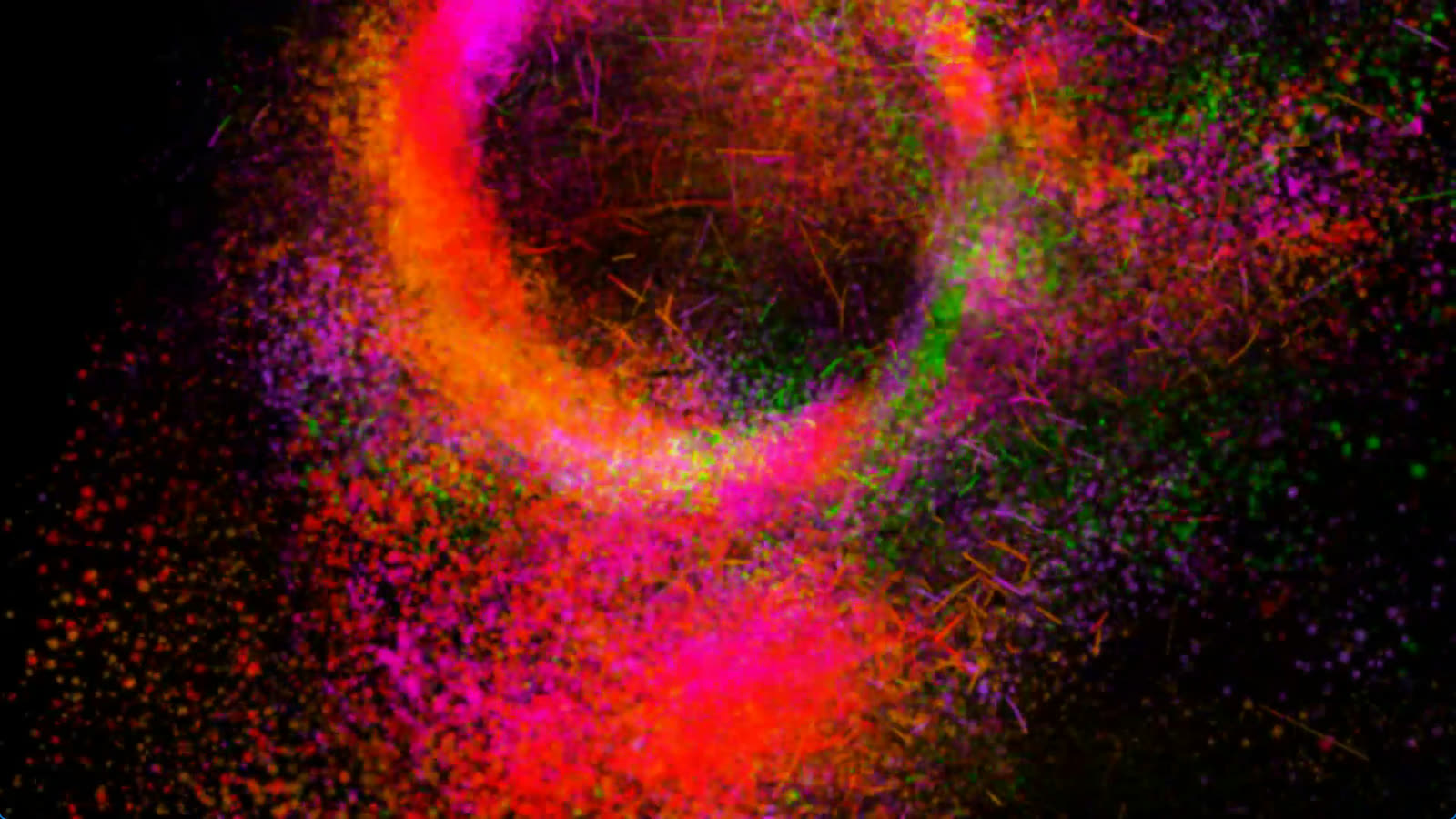 Sculpt Void Full Color – Kugelringe by Tobias Post – Colour in space