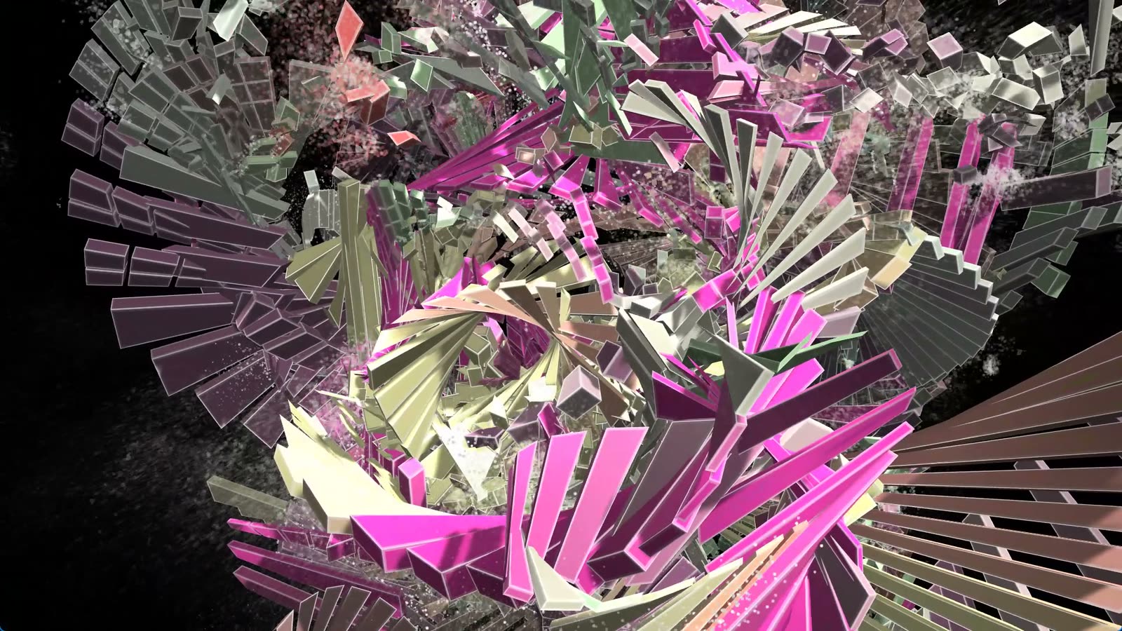 Sculpt Fade – Ringkern by Tobias Post – Coloured cuboids that break apart – in your hand too