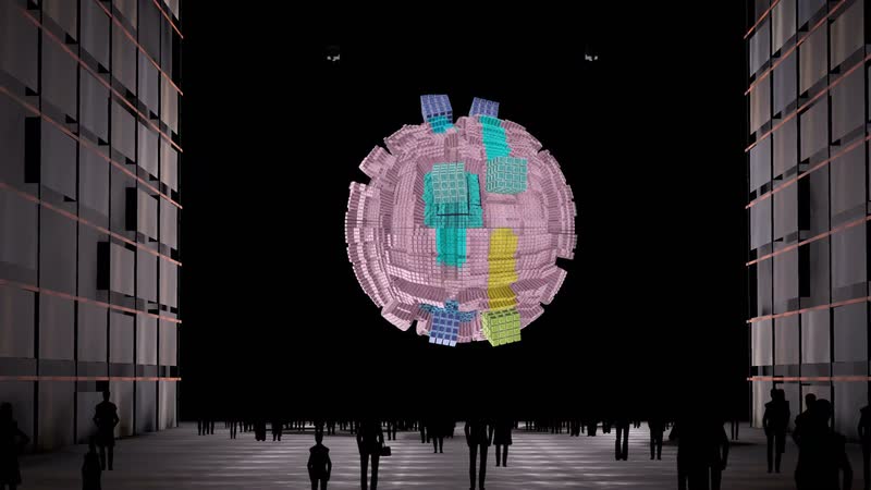 Minimal Sphere – Hochregallager – Visualisierung, Ansicht 13
