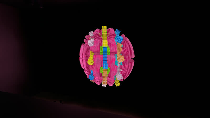 Minimal Sphere – Raster – Visualisierung, Ansicht 2