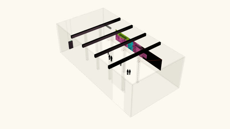 Ring Quader – Hall — Axonometric view