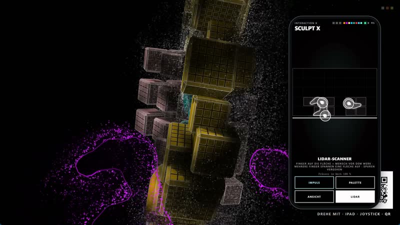 Sculpt X Interaction, view 3