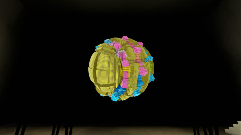 Minimal Sphere – Raster – Visualisierung, Ansicht 3